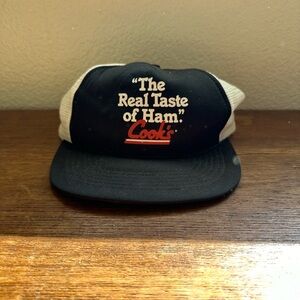“The real taste of ham” cooks polyester made in China OS